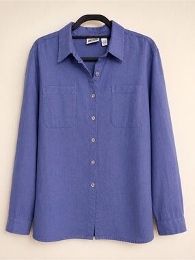 💜Lavender Turkish Linen Shirt – Relaxed Oversized Fit